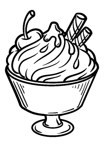 Yum yum coloring page
