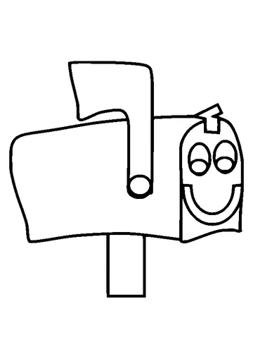 Mailbox from Blues Clues coloring page