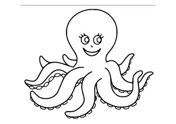 Octopus coloring page