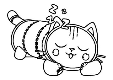 Pillow Cat Sleeping