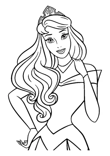 Princess Aurora coloring page