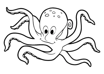 Simple Smiling coloring page
