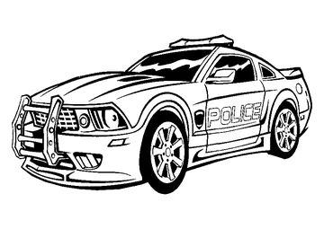 Transformers Barricade coloring page