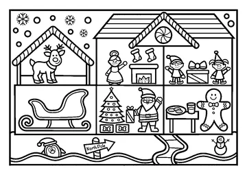 Christmas coloring page