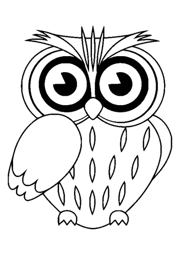 Little Owl coloring page