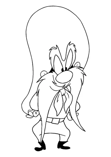 Yosemite Sam coloring page