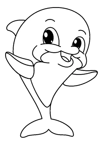 Miami Dolphin coloring page