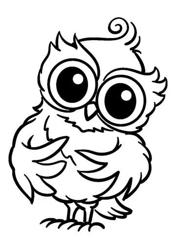 Tiny Owl coloring page