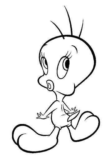 Tweety coloring page