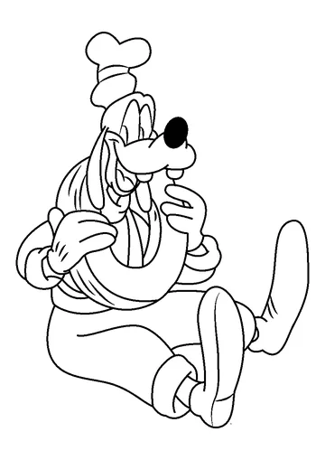 Happy-Goofy-coloring-page coloring page