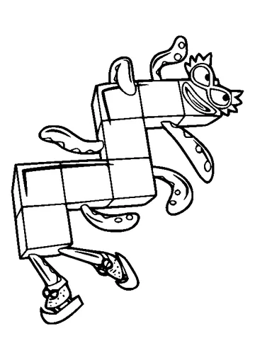 Eight Walking coloring page