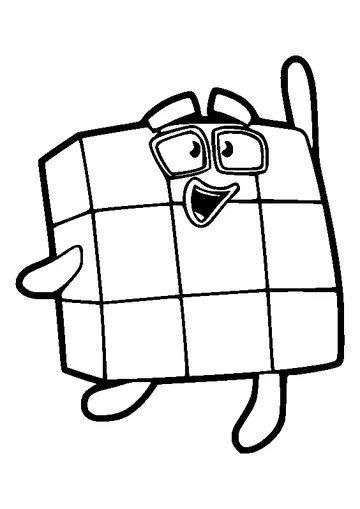 Nine for Children coloring page