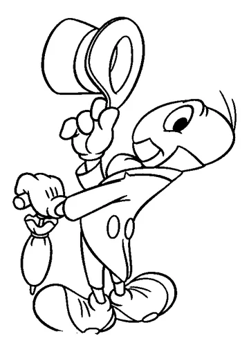 Jiminy Cricket coloring page