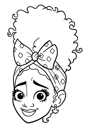 Dolores Madrigal Face coloring page