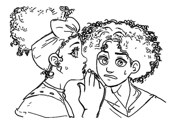 Dolores and Camilo Madrigal coloring page