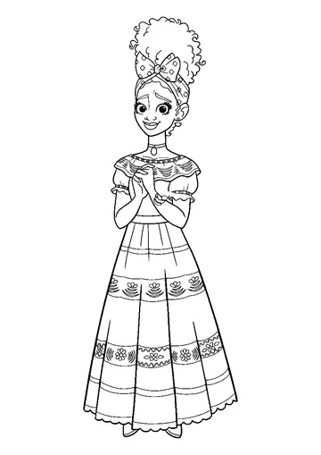 Dolores coloring page