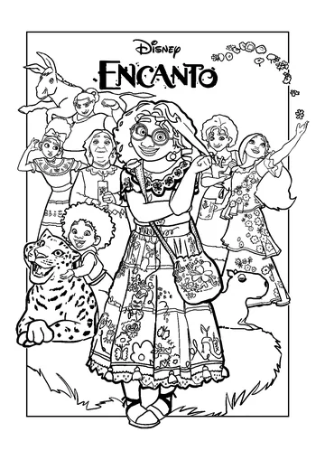 Madrigal Family coloring page