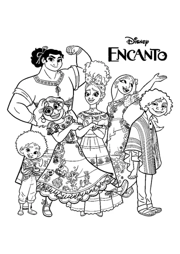 Encanto coloring page