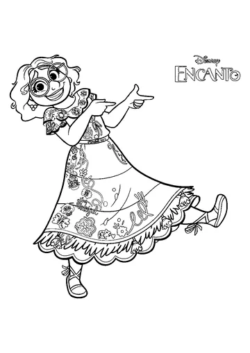 Mirabel Madrigal coloring page
