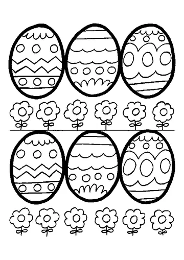 Easter Eggs coloring page