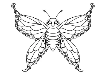 Butterfly coloring page