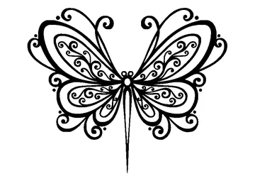 Exquisite Butterfly coloring page