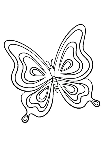 Pretty Swallowtail coloring page