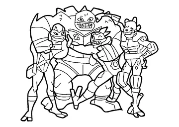 Rise of the Teenage Mutant coloring page