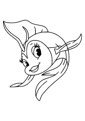 Cleo Goldfish coloring page