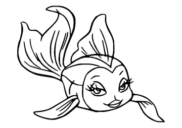 Cleo from Pinocchio coloring page