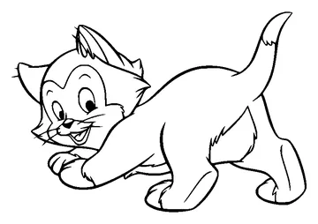 Figaro Walking coloring page
