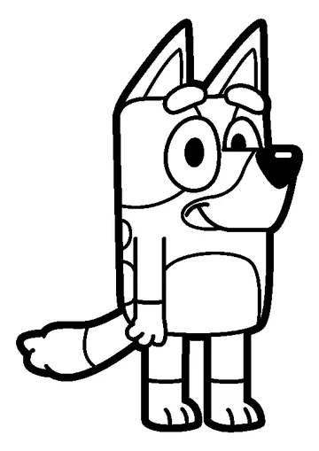 Bluey coloring page