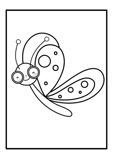 Butterfly coloring page