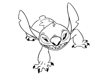 Stitch Disney coloring page