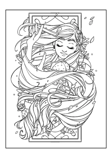 Encanto Isabela coloring page