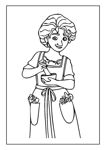 Encanto Julieta coloring page