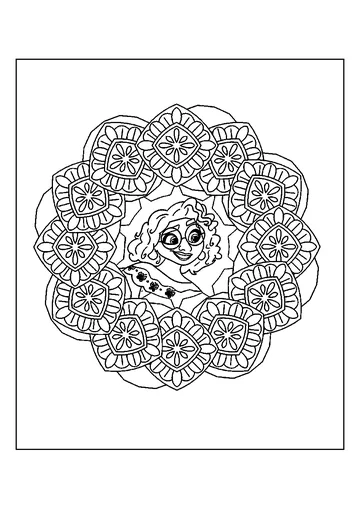 Mirabel Madrigal Mandala coloring page