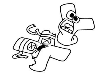 Letter X and Y coloring page