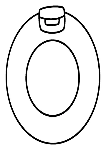 Lettle O from Alphabet Lore coloring page