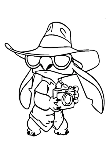Stitch coloring page