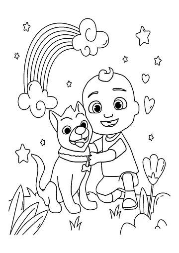 Cocomelon coloring page