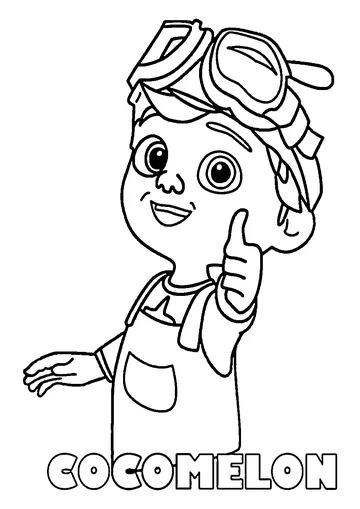 TomTom Cocomelon coloring page