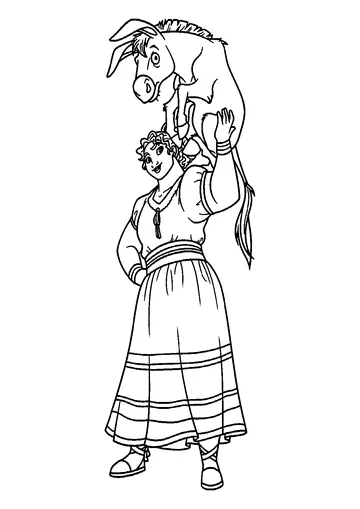 Lusia Encanto coloring page