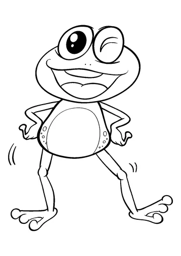 Frog coloring page