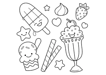 Ice Cream coloring page