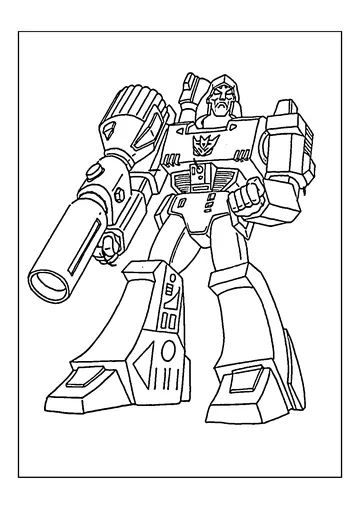 Transformers coloring page