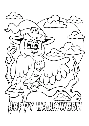 Owl coloring page