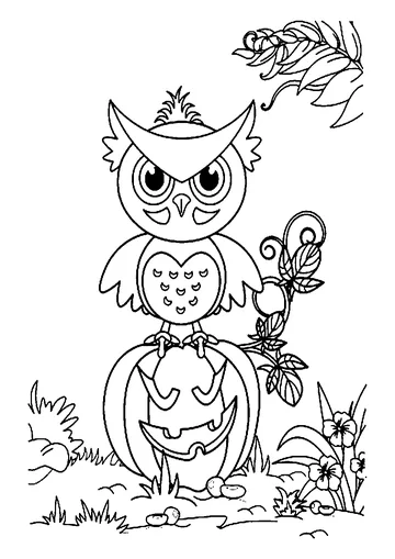 Owl coloring page