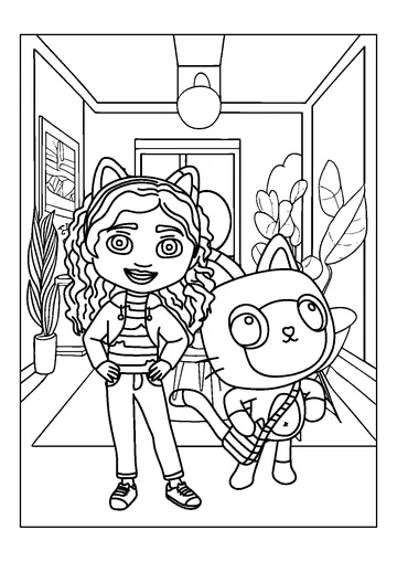 Gabby’s Dollhouse coloring page