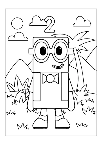Two coloring page